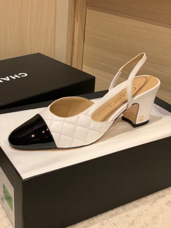 Chanel Slingback Heel Sandals