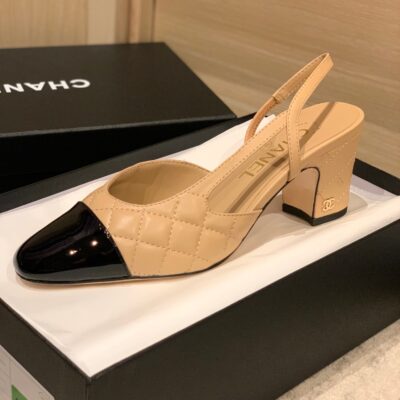 Chanel Slingback Heel Sandals
