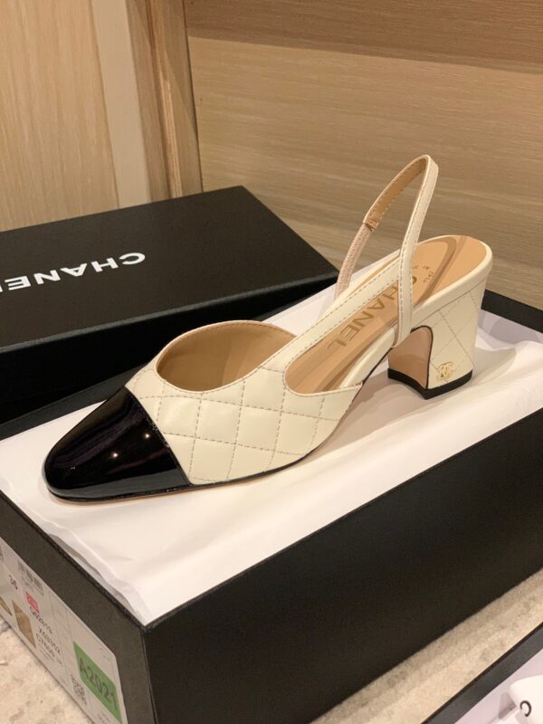 Chanel Slingback Heel Sandals
