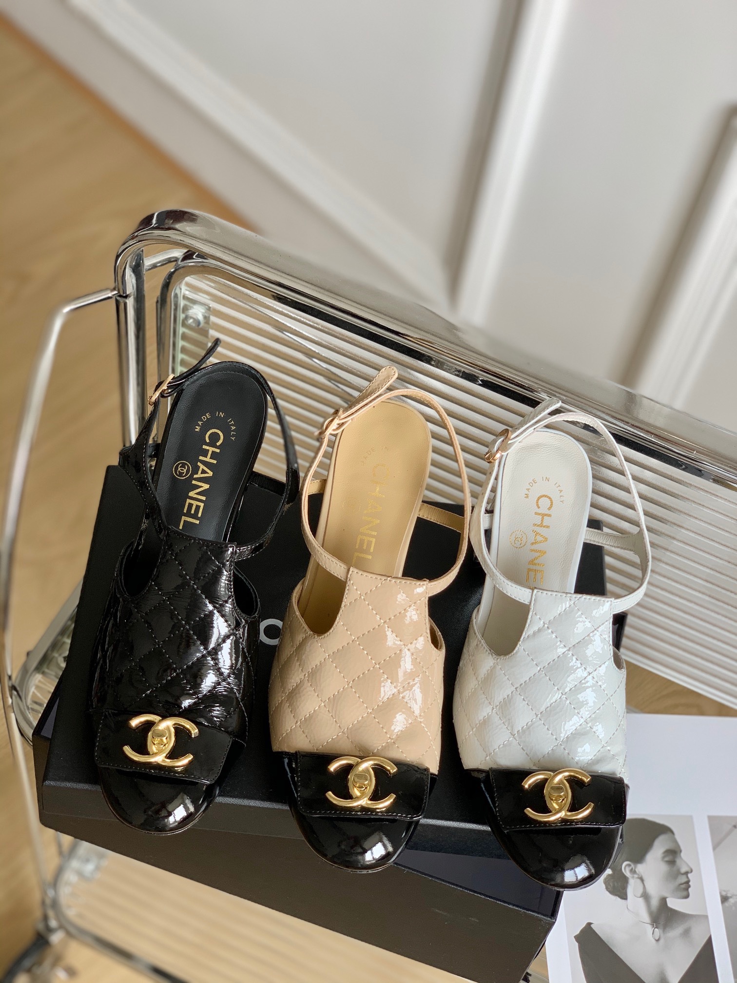 Chanel Slingback High-heeled Sandals - Image 10