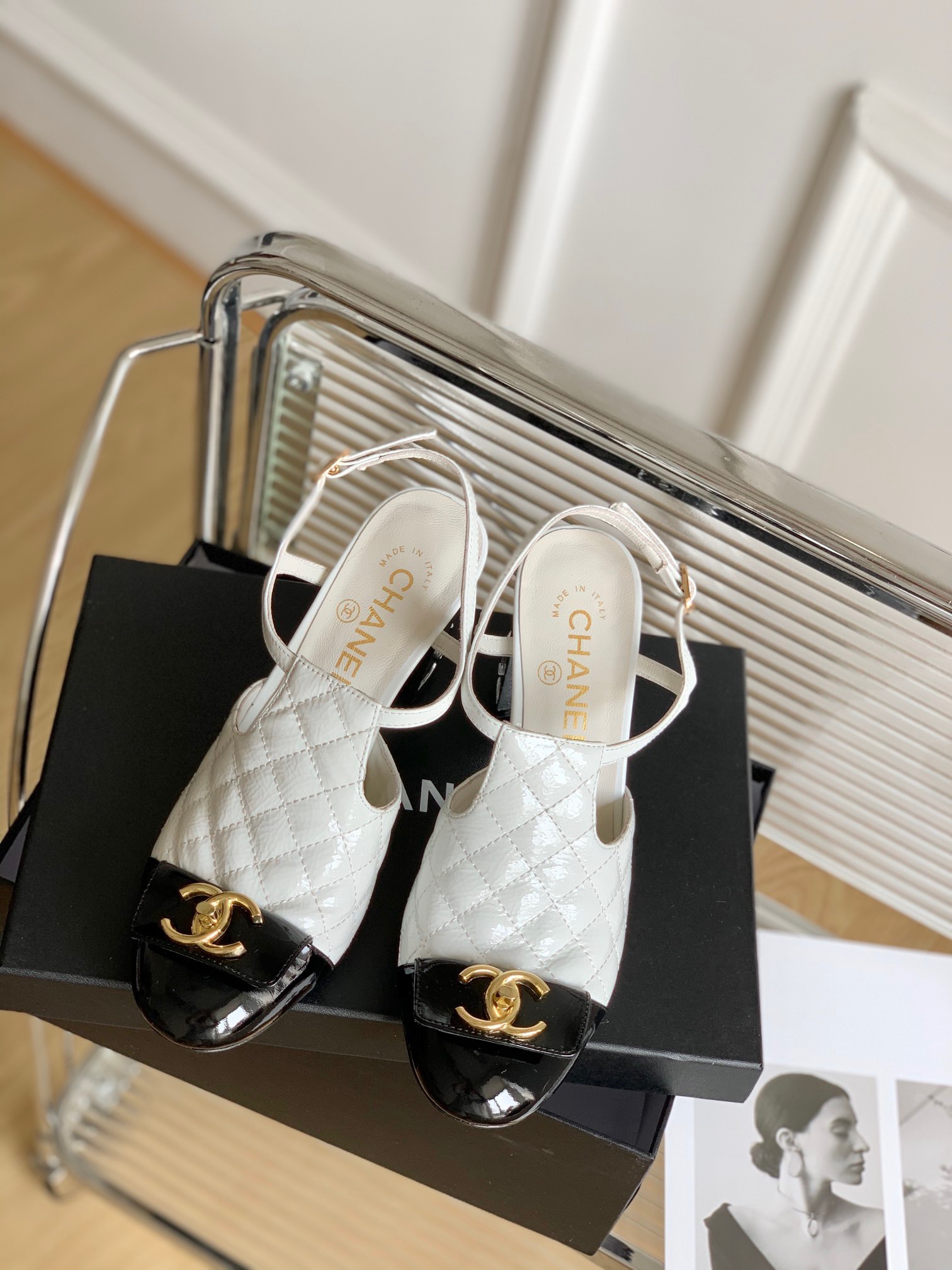 Chanel Slingback High-heeled Sandals - Image 2