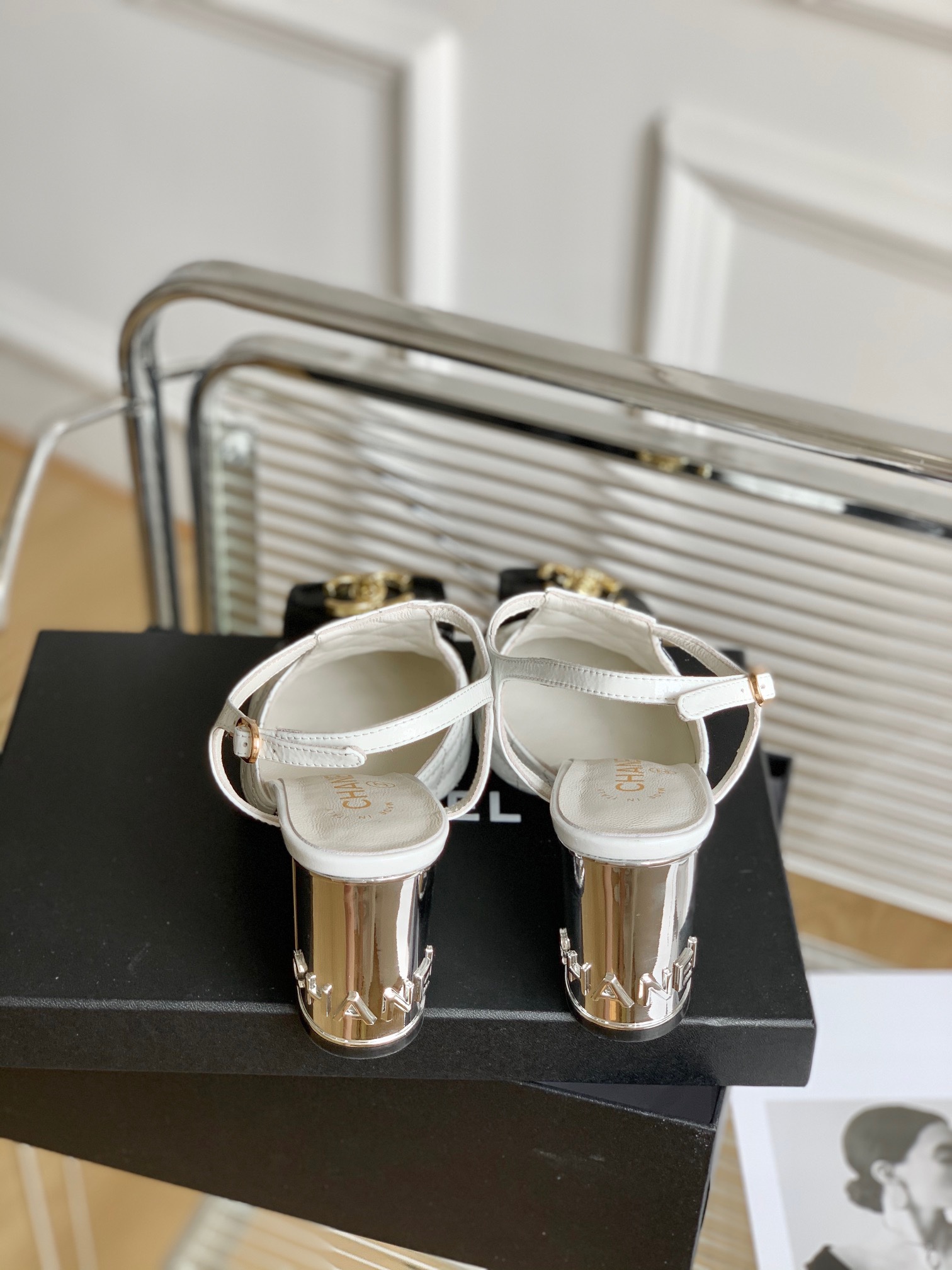 Chanel Slingback High-heeled Sandals - Image 4