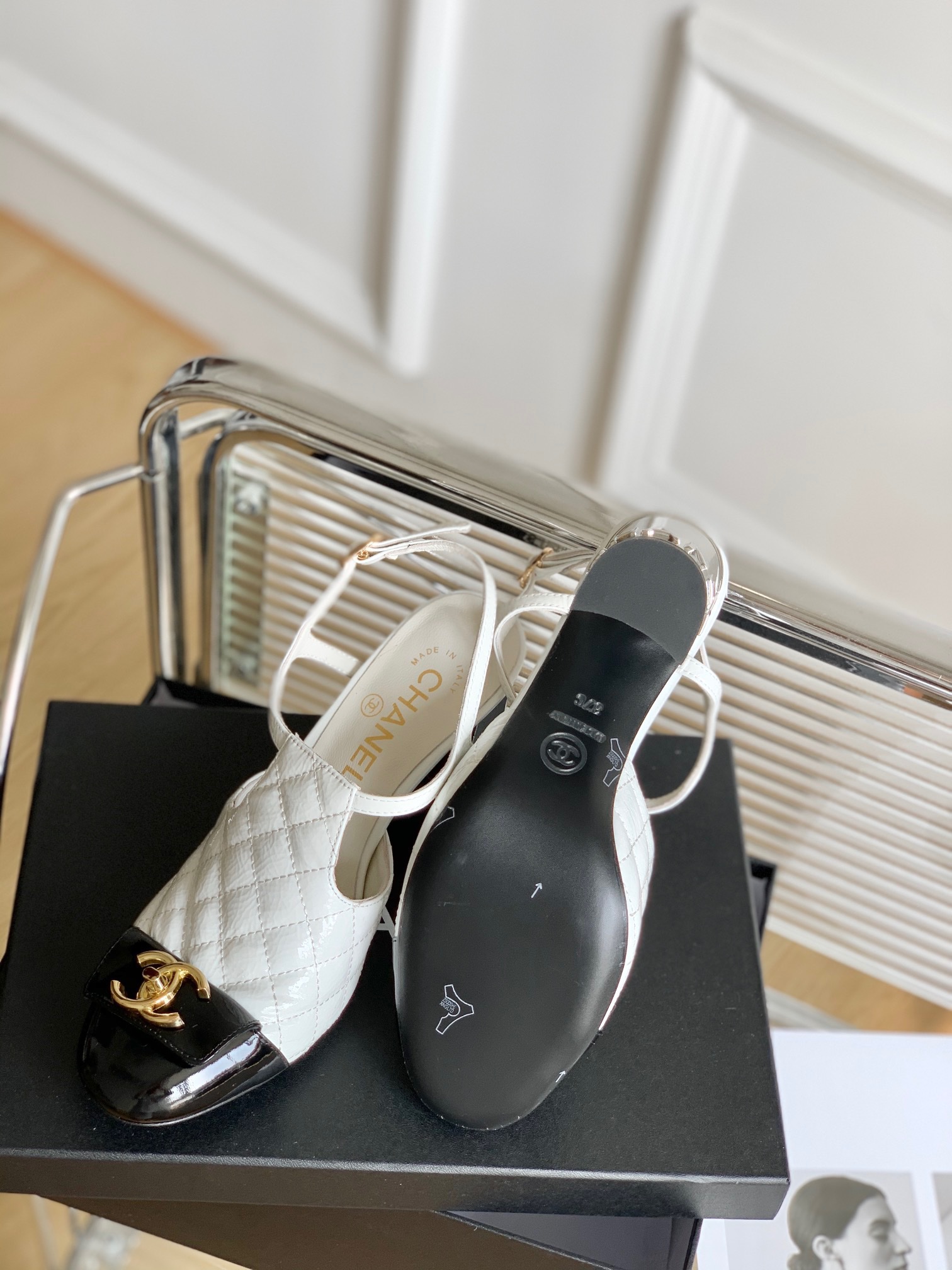 Chanel Slingback High-heeled Sandals - Image 5