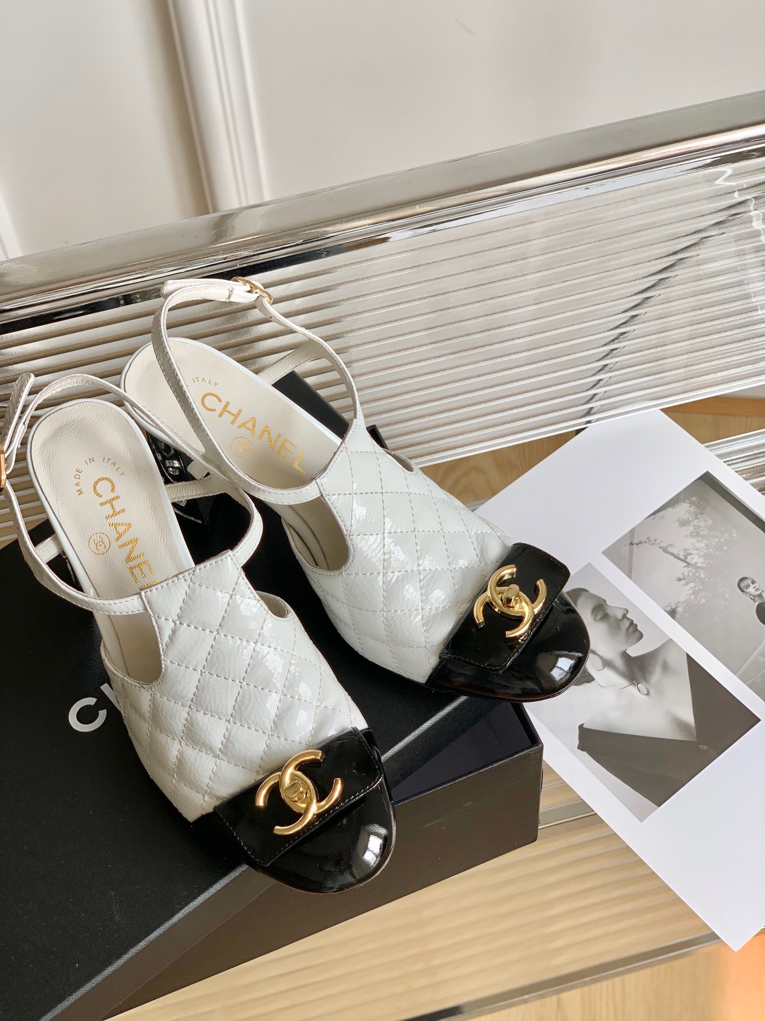 Chanel Slingback High-heeled Sandals - Image 6