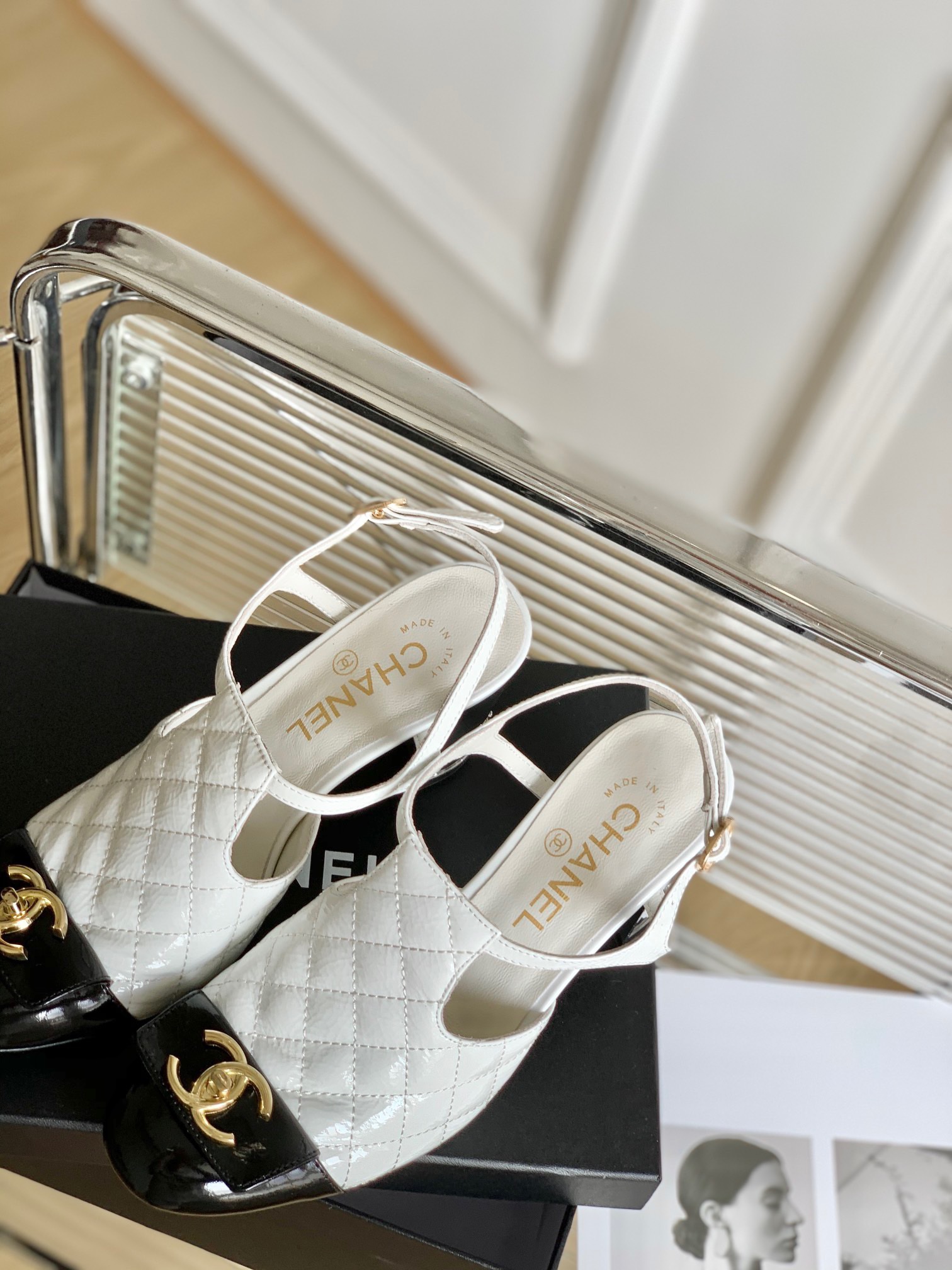 Chanel Slingback High-heeled Sandals - Image 9