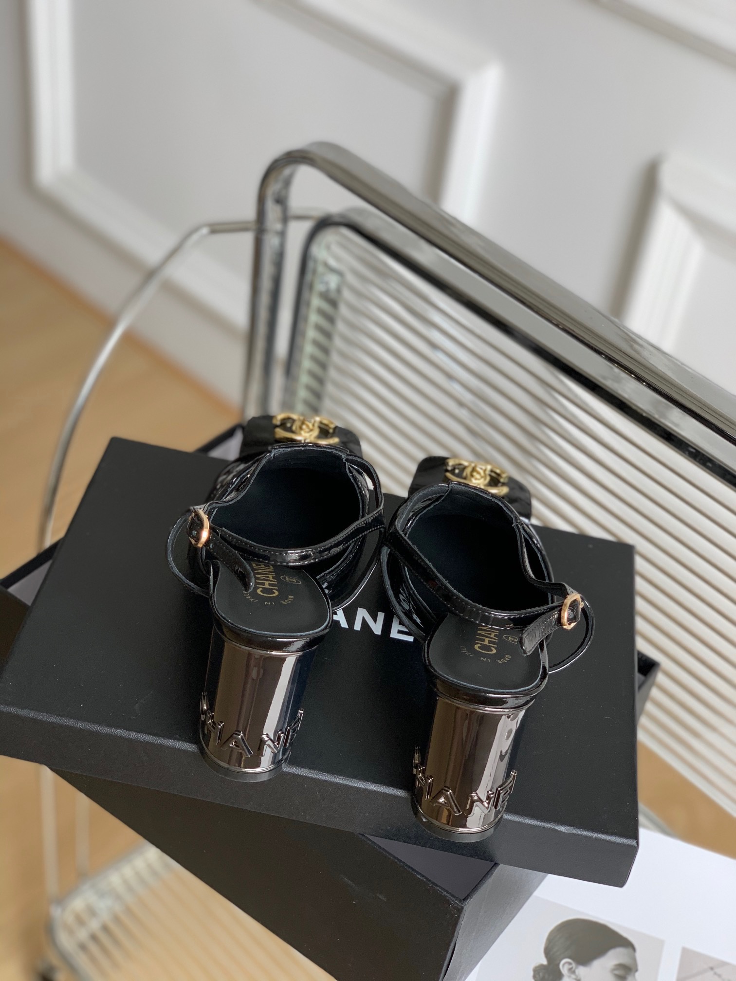 Chanel Slingback High-heeled Sandals - Image 4