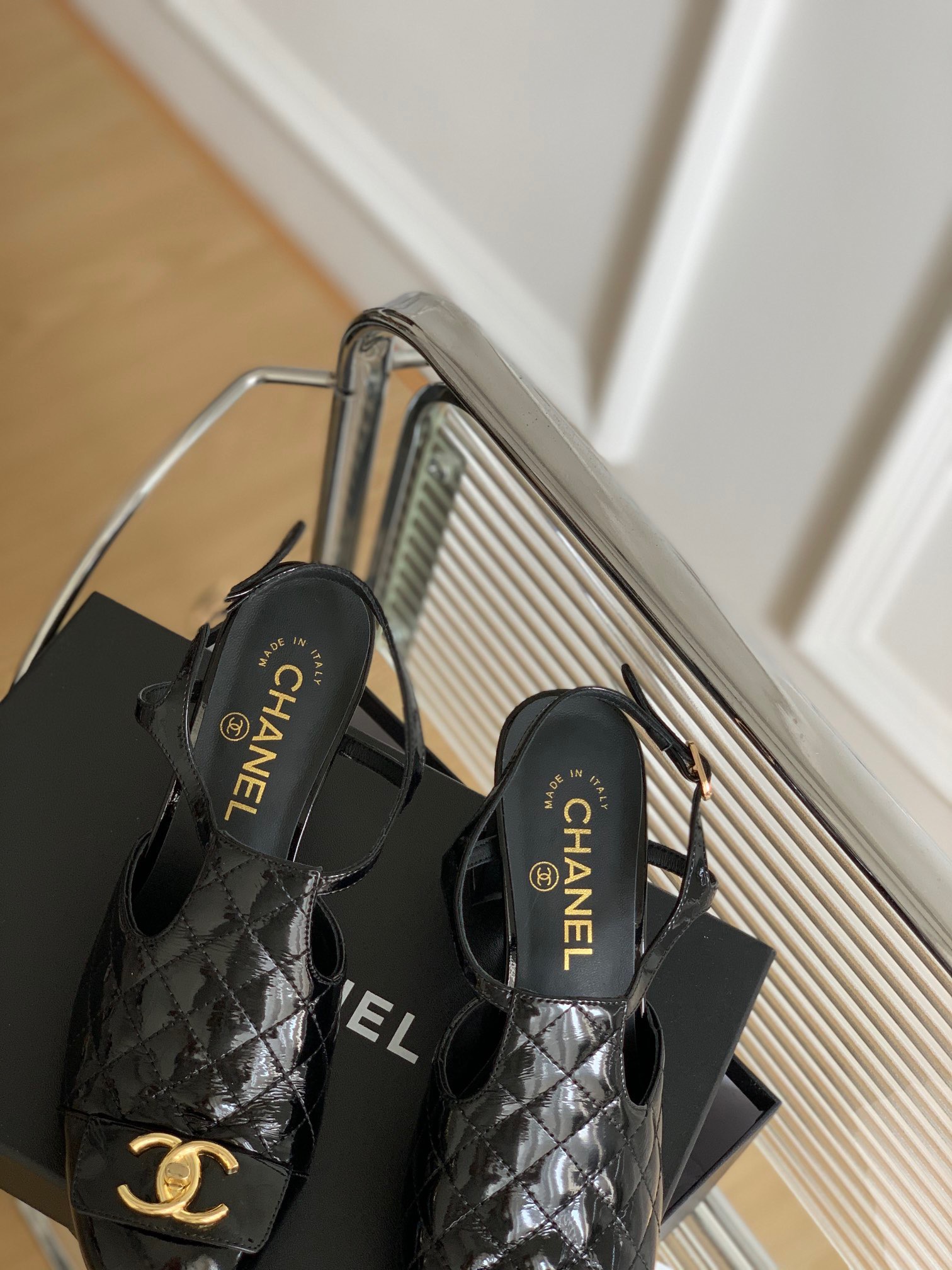 Chanel Slingback High-heeled Sandals - Image 9