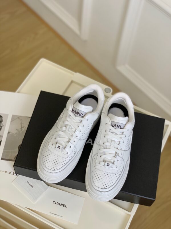 Chanel New Full Leather Sneakers
