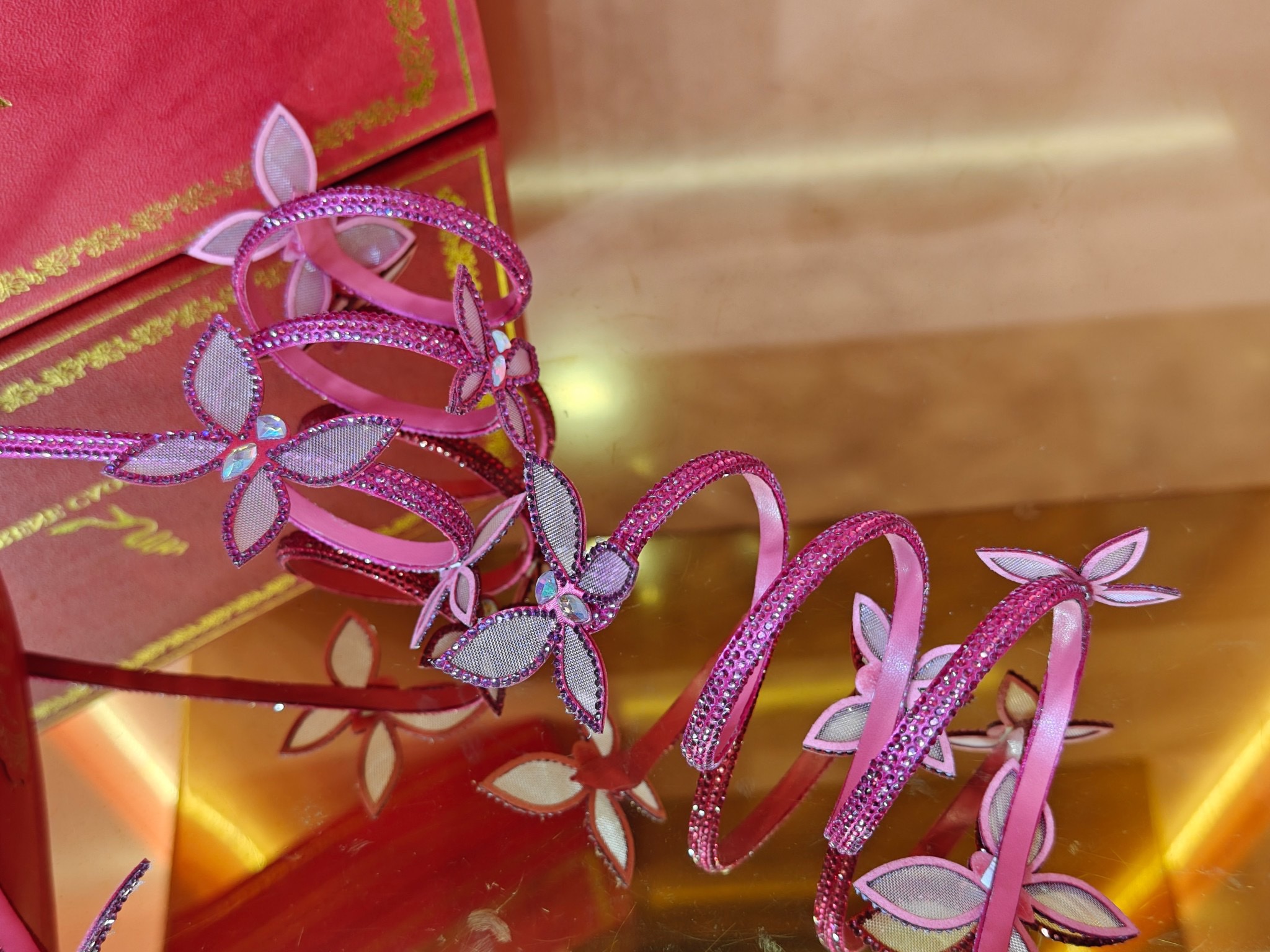 René Caovilla Butterfly Flat Sandals - Image 9