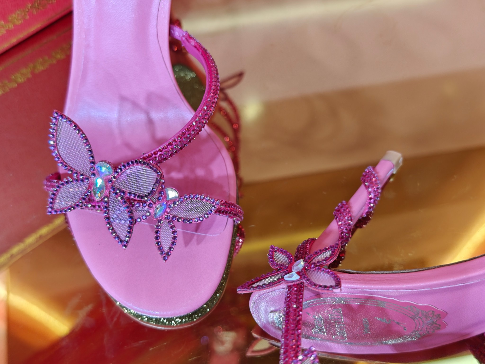 René Caovilla Butterfly High-heel Sandals - Image 8