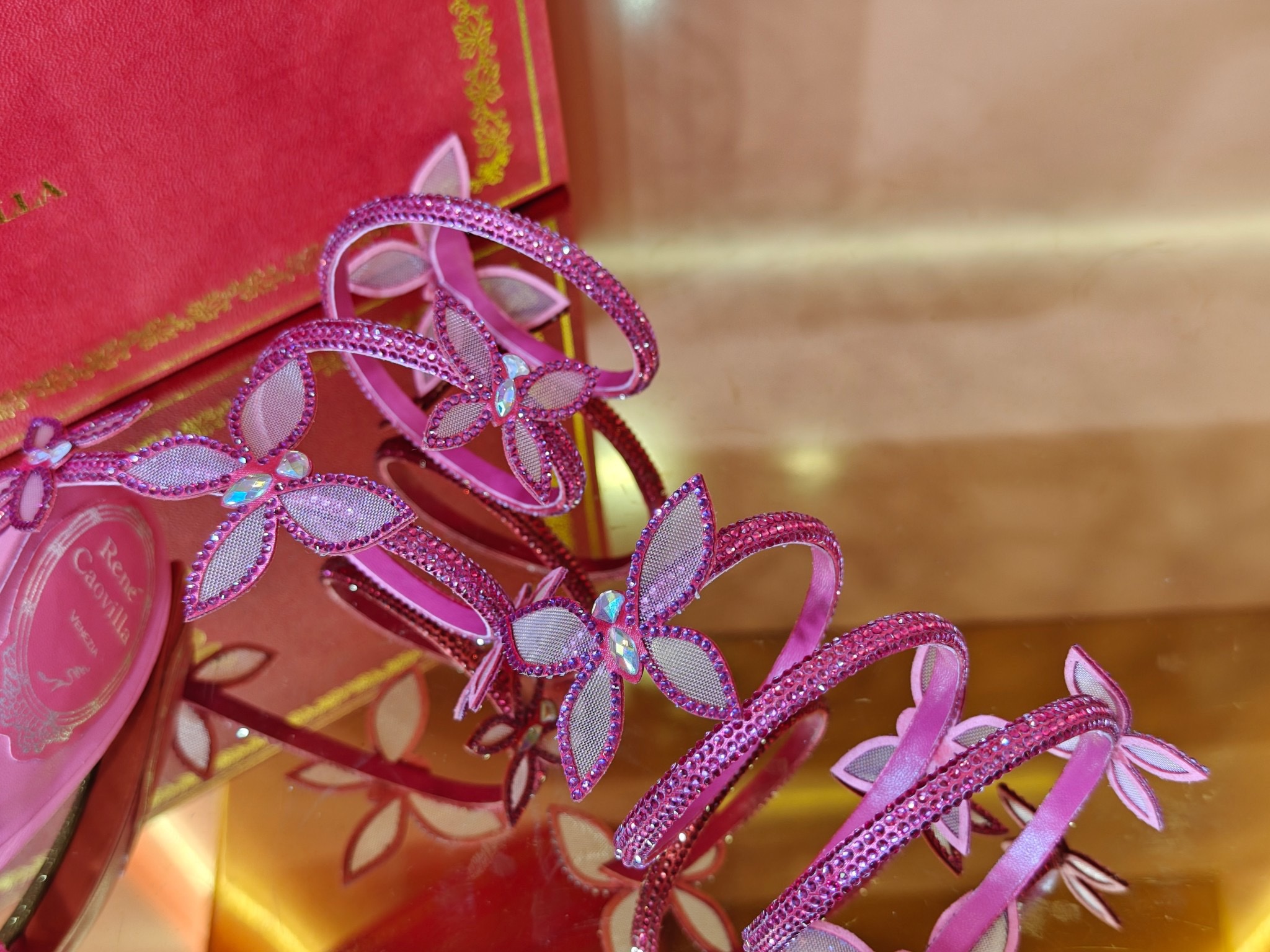 René Caovilla Butterfly High-heel Sandals - Image 9