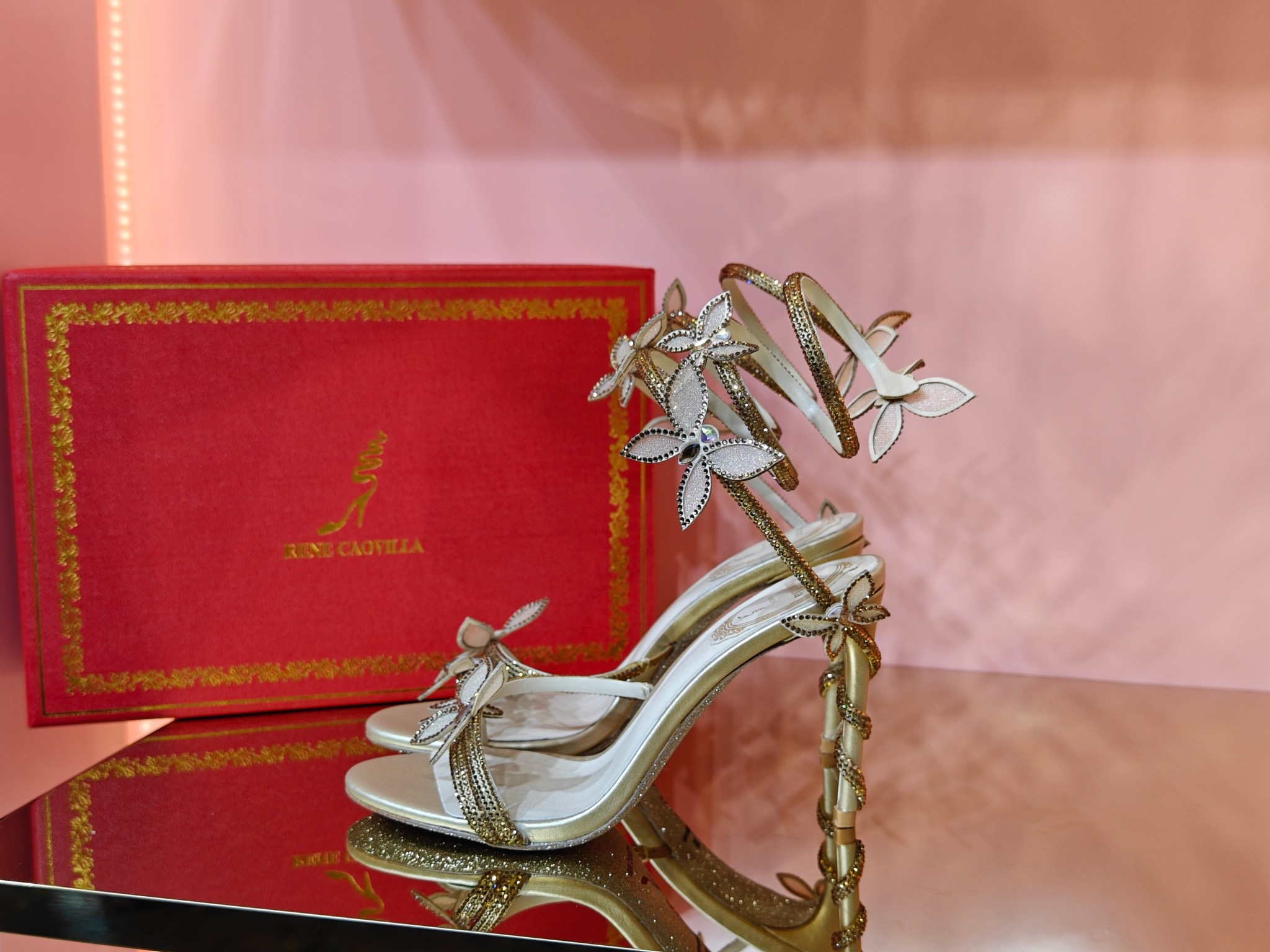 René Caovilla Butterfly High-heel Sandals - Image 5