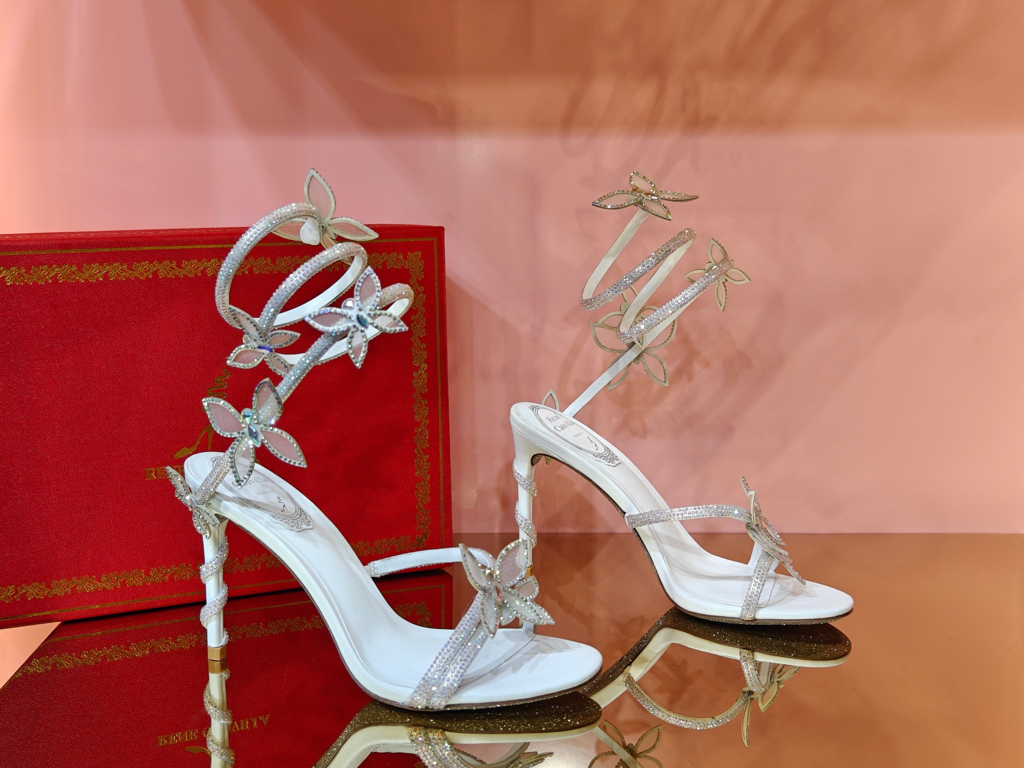 René Caovilla Butterfly High-heel Sandals - Image 2