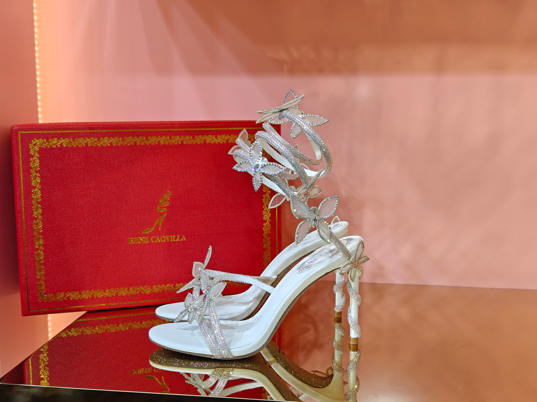 René Caovilla Butterfly High-heel Sandals - Image 5