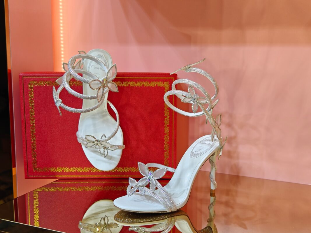 René Caovilla Butterfly High-heel Sandals