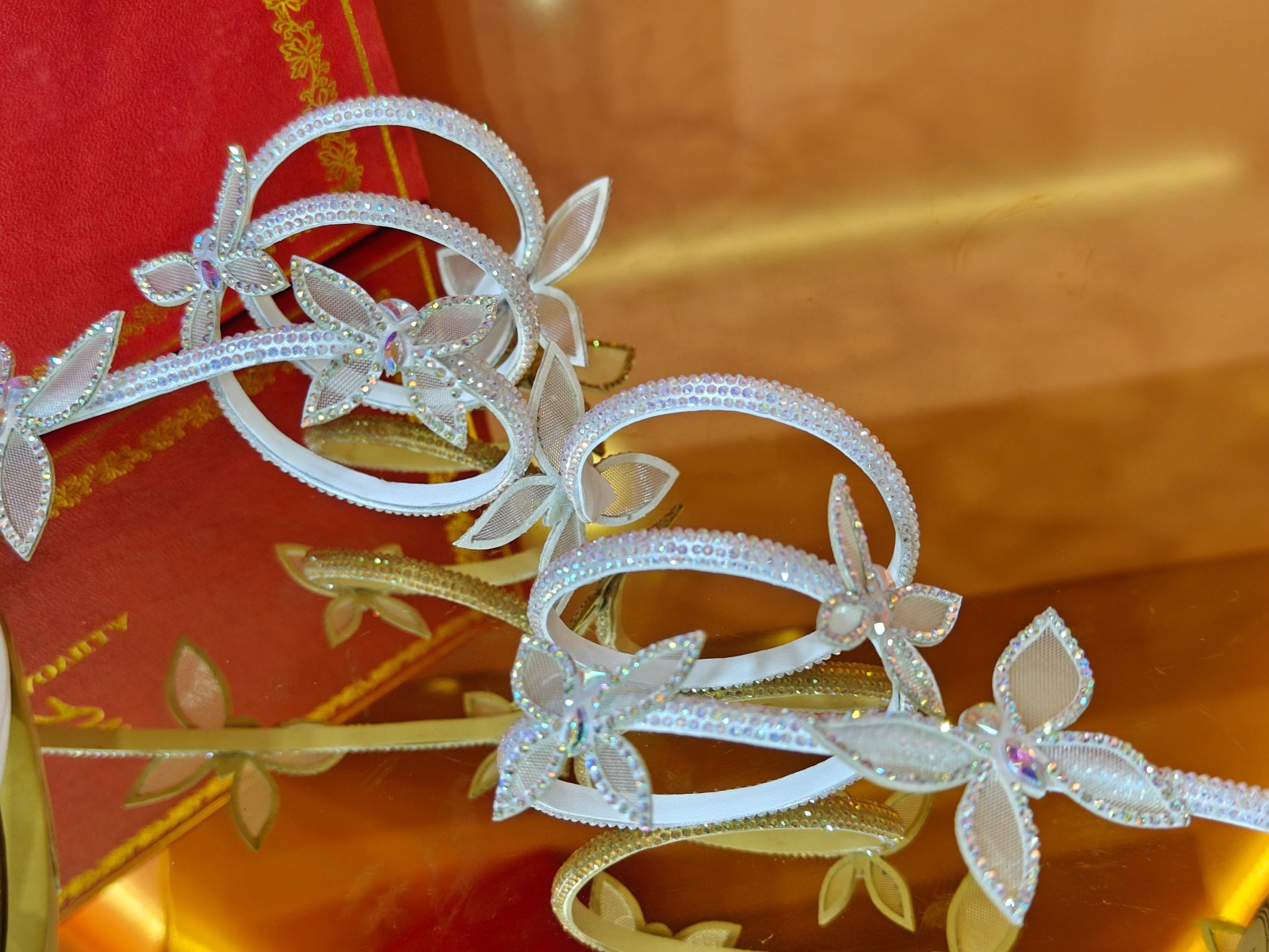 René Caovilla Butterfly High-heel Sandals - Image 9