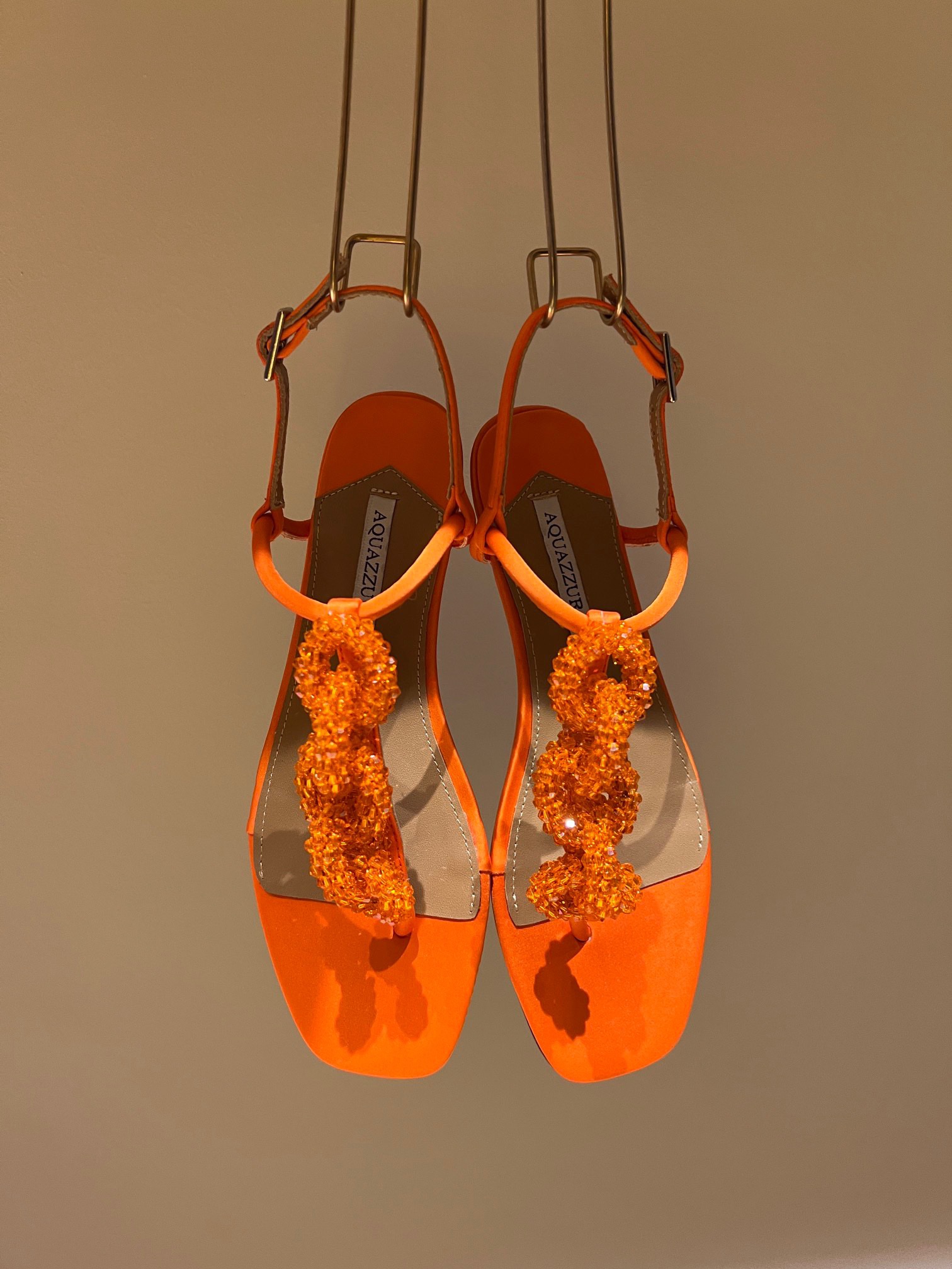 Aquazzura Rhinestone High-heeled Sandals