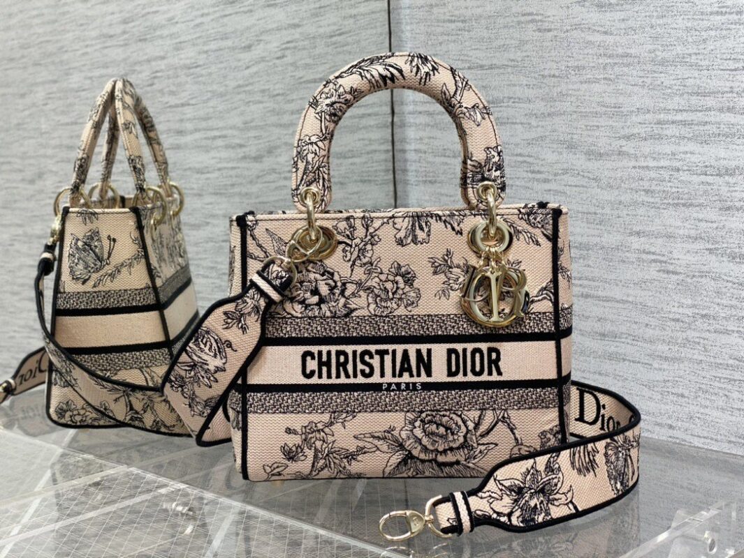 Lady Dior Bag in Embroidery Jungle Garden