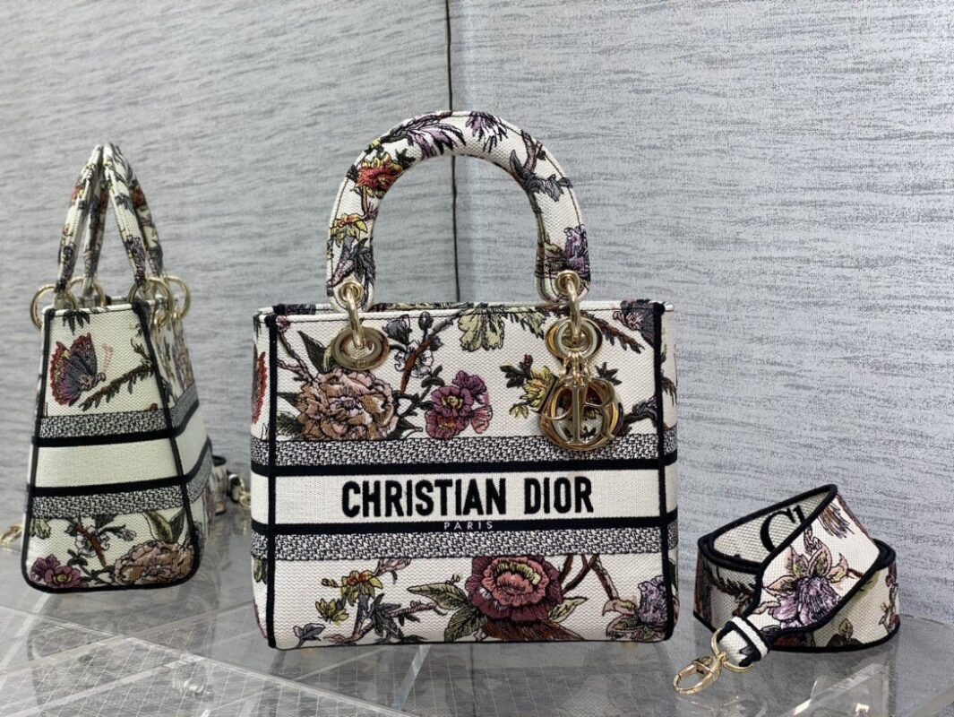 Lady Dior Bag in Floral Embroidery