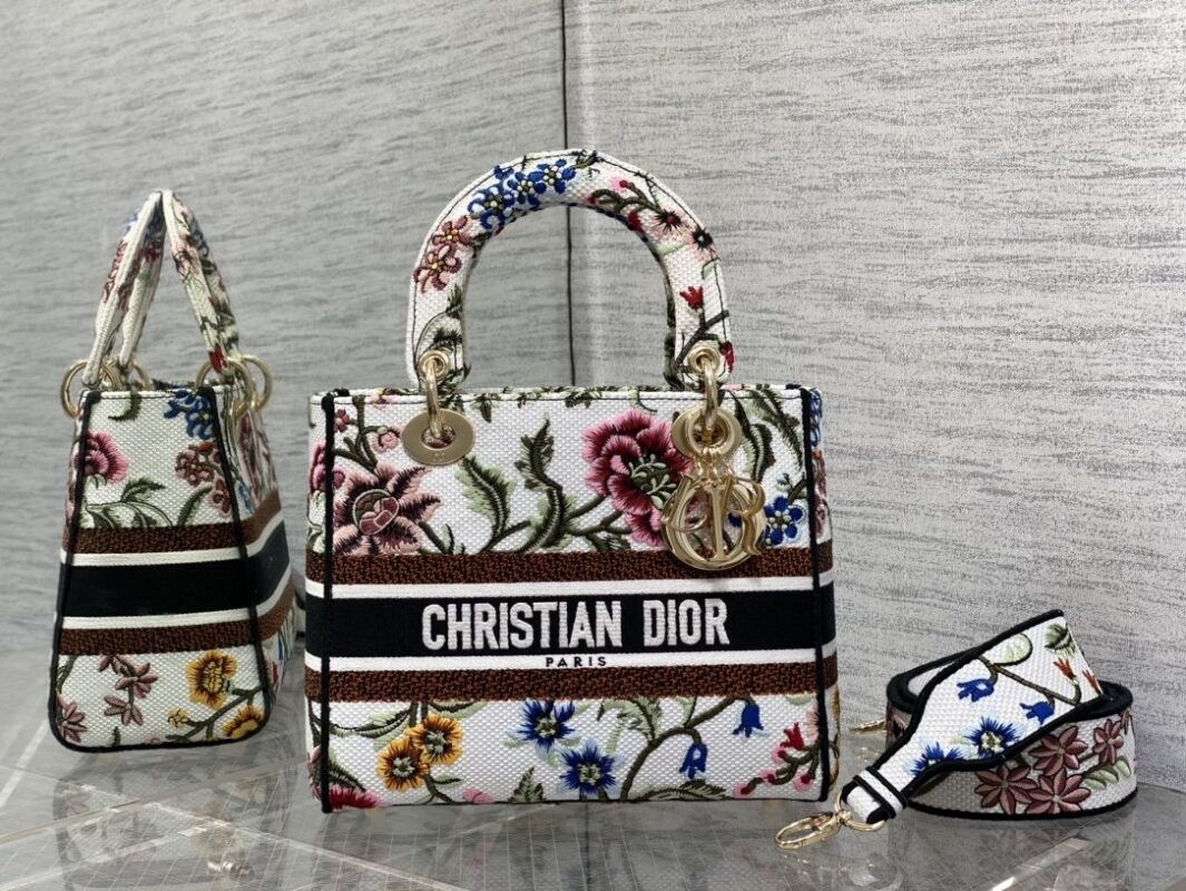 Lady Dior Bag in Floral Embroidery
