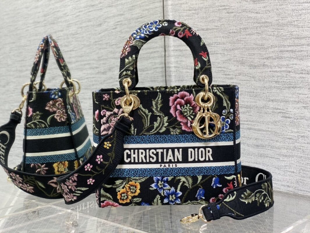 Lady Dior Bag in Floral Embroidery