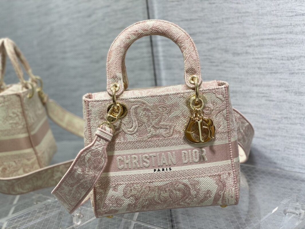 Lady Dior Bag In Tiger Embroidery