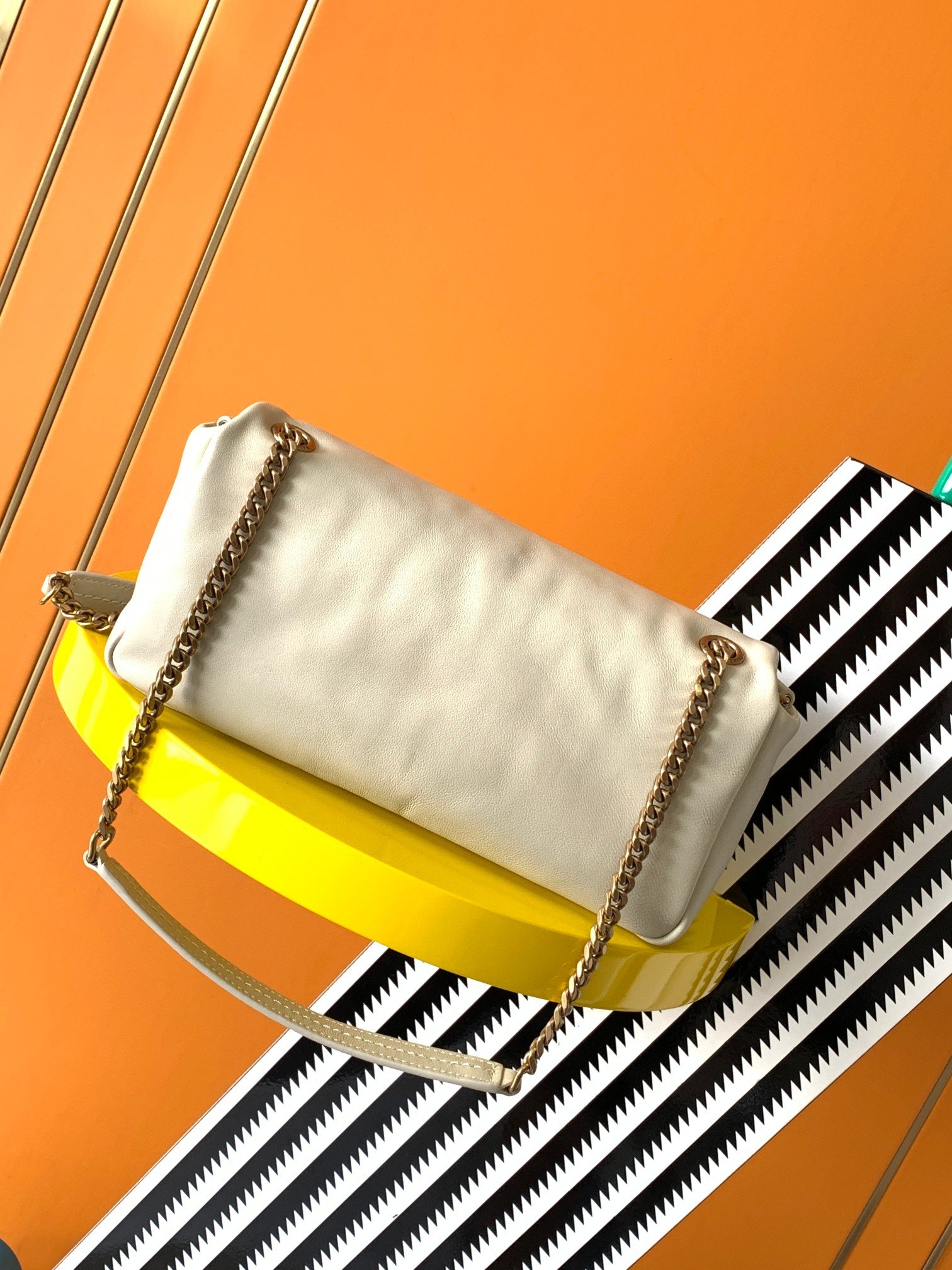 Saint Laurent Lambskin Chain Bag - Image 2