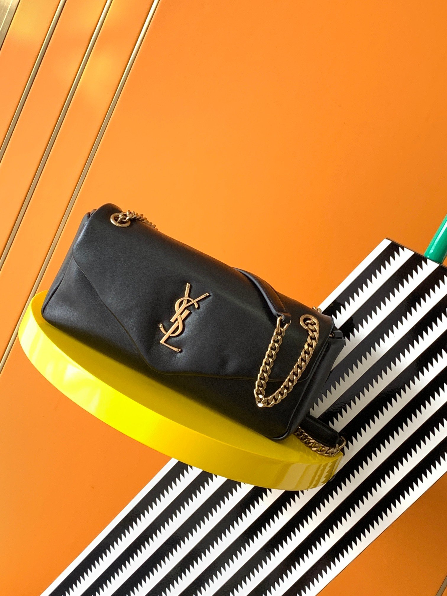 Saint Laurent Lambskin Chain Bag
