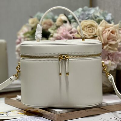 Dior Large White Cosmetic Box Bag
