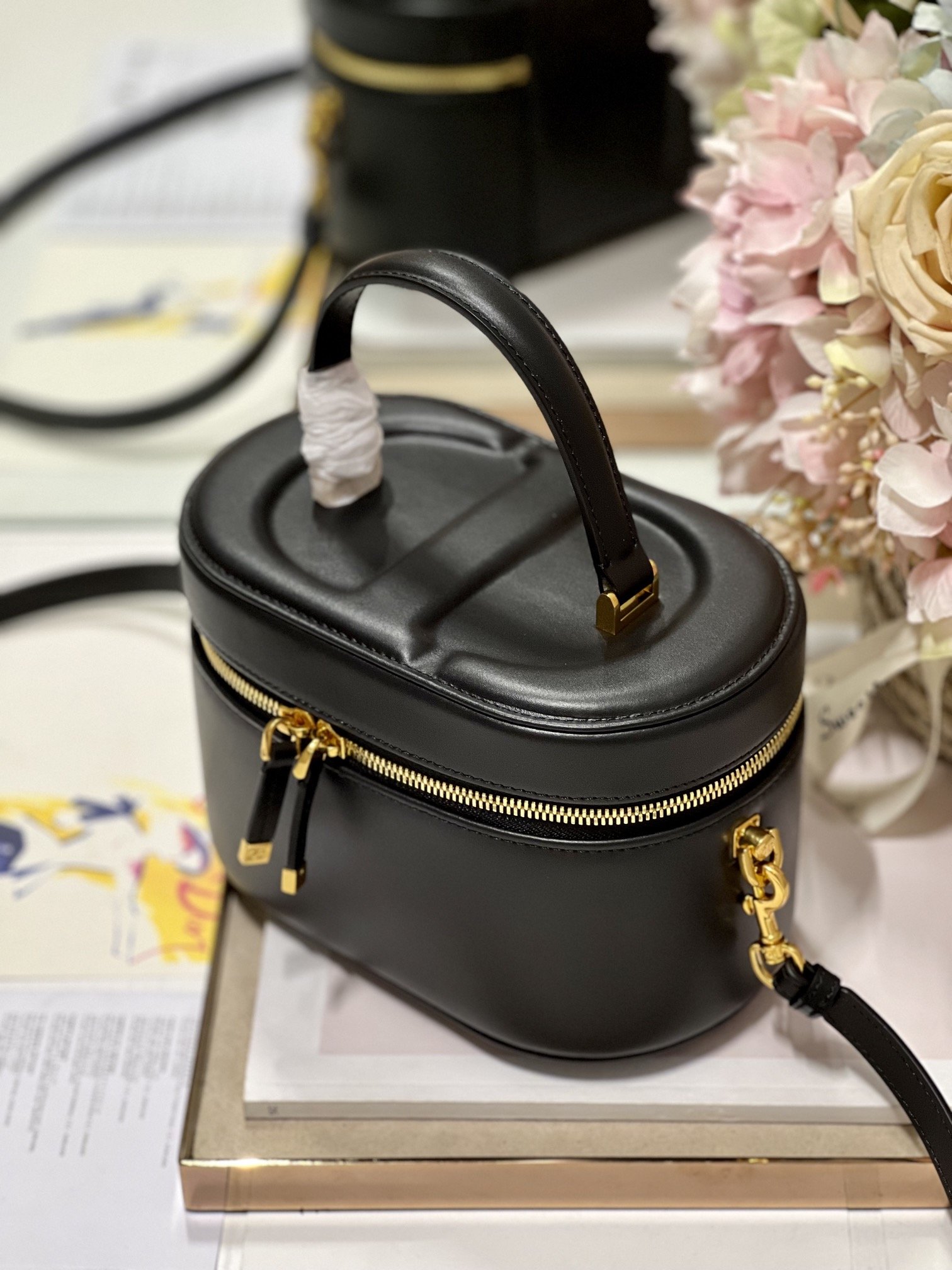 Dior Black Makeup Box Bag - Image 6