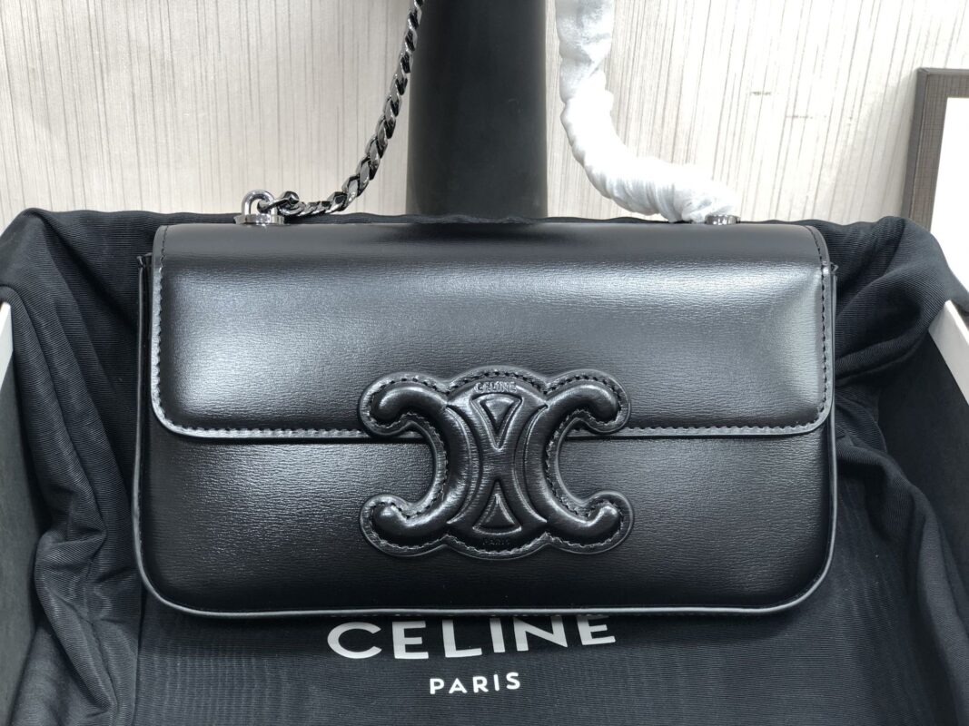 Celine Triomphe Printed Chain Bag