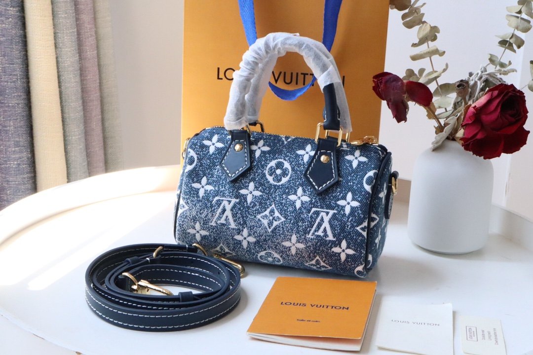 Louis Vuitton Nano Speedy Handbag