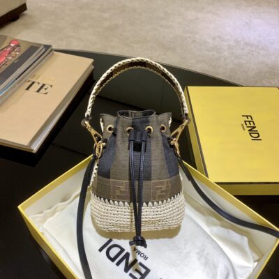 Fendi Stitching Bucket Bag
