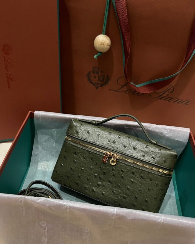 Loro Piana L19 in Olive Green Ostrich