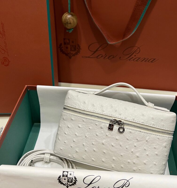 Loro Piana L19 in White Ostrich PHW