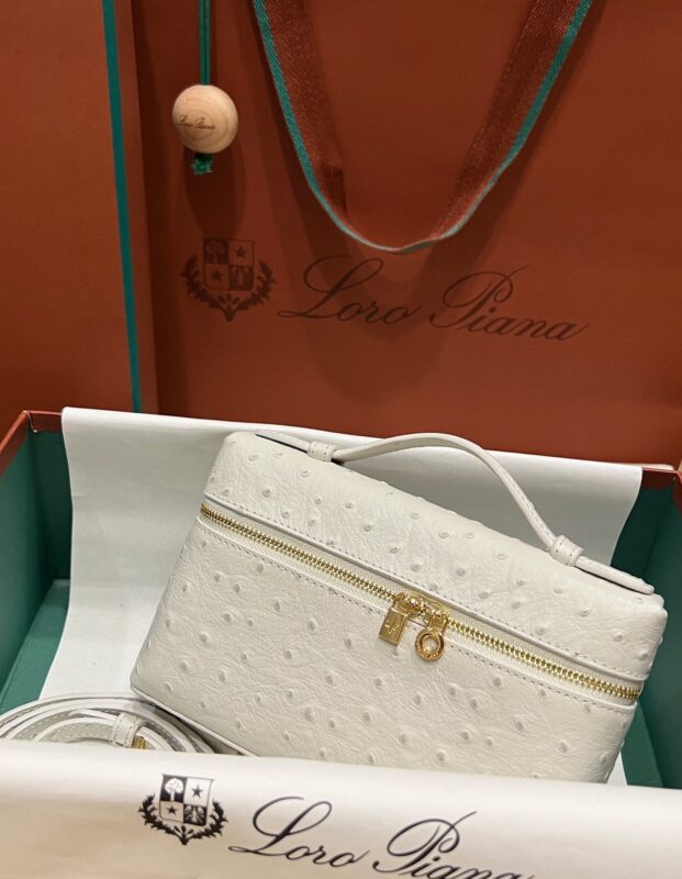 Loro Piana L19 in White Ostrich GHW