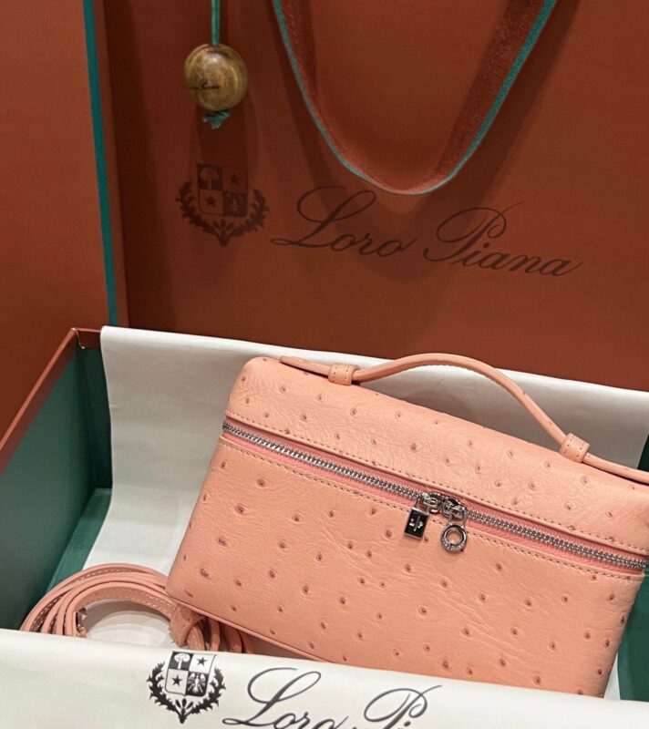 Loro Piana L19 in Pink Ostrich PHW