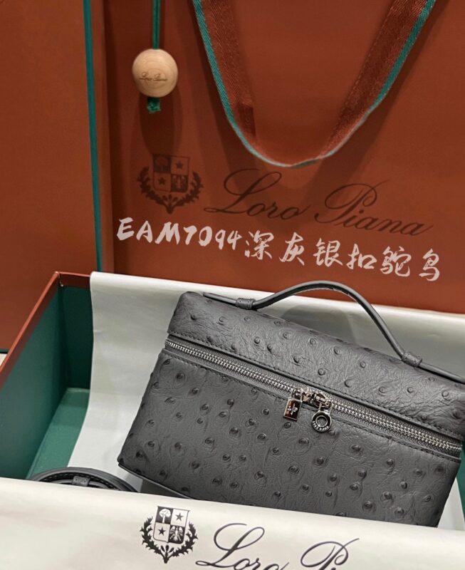 Loro Piana L19 in Grey Ostrich PHW