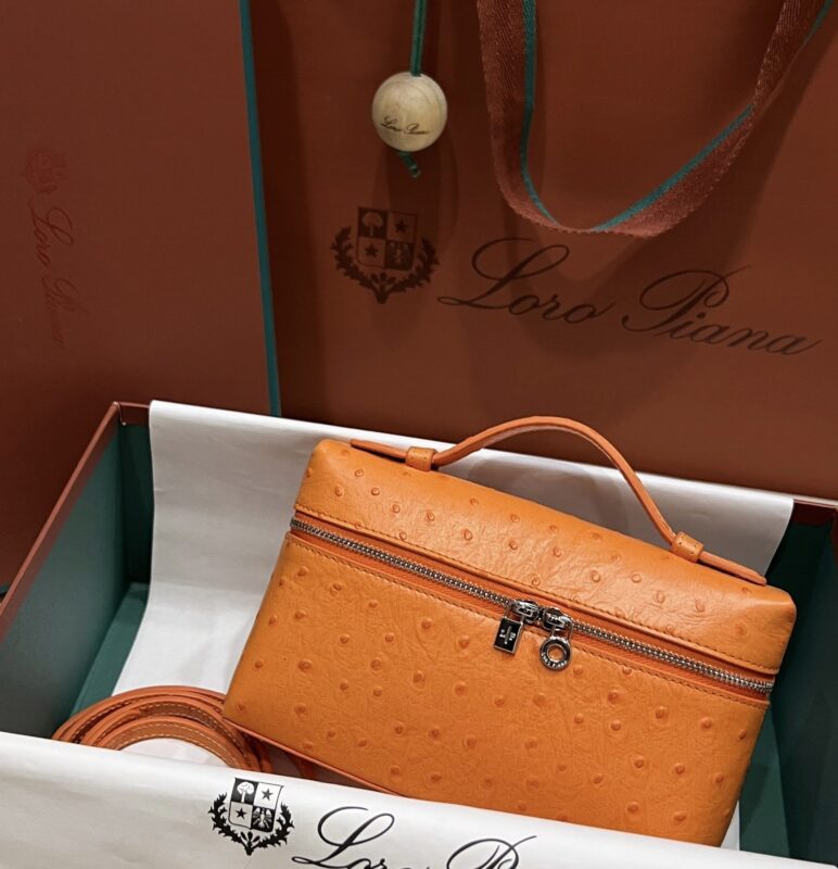 Loro Piana L19 in Orange Ostrich PHW