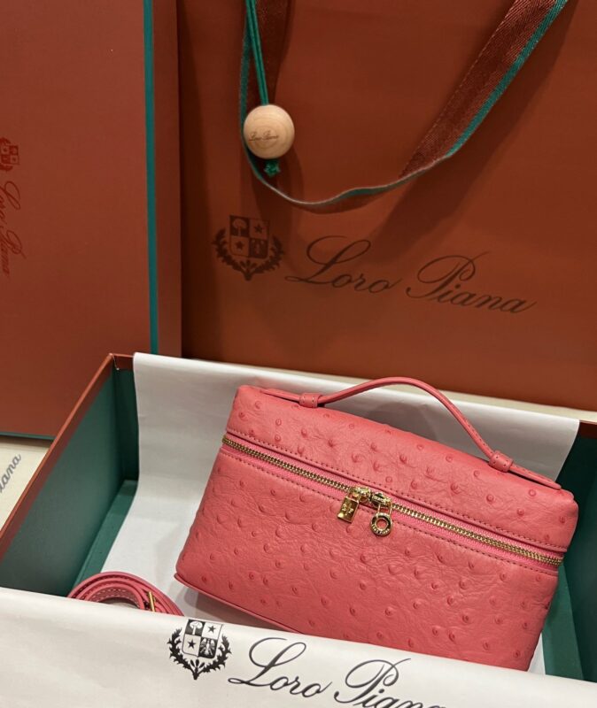 Loro Piana L19 in Pink Ostrich GHW