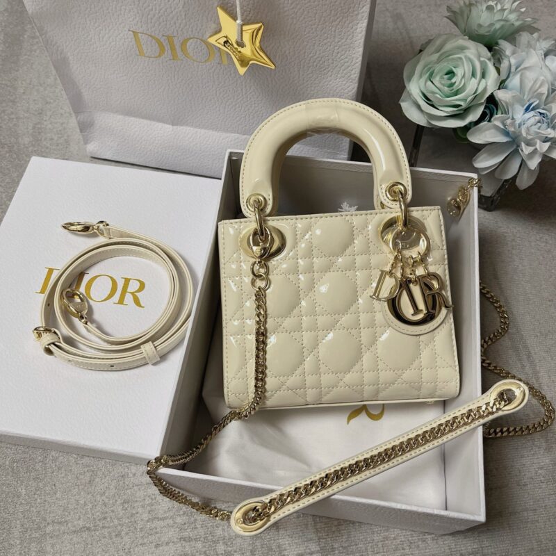 Lady Dior 17 Patent Leather Bag