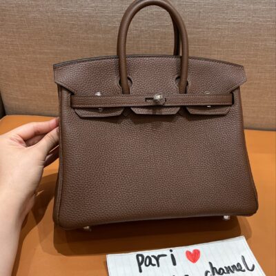 Birkin 25 Brulee Togo PHW