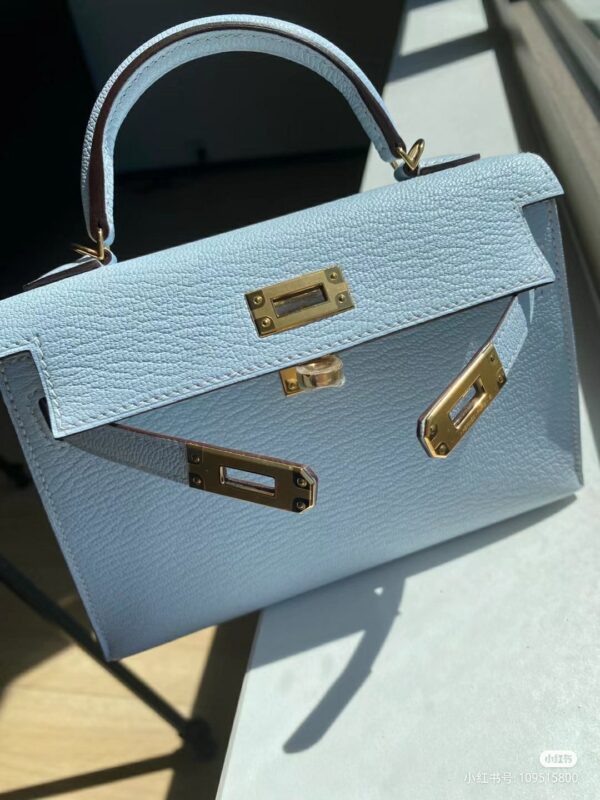 Mini Kelly Chèvre Mysore GHW