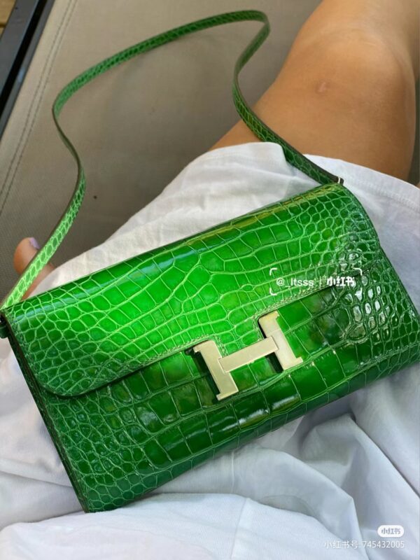 Constance To Go Long Wallet Shiny Crocodile
