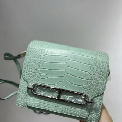 Roulis Mini Matte Crocodile Vert D'eau PHW