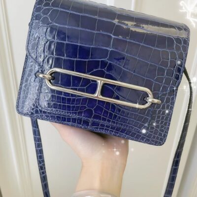 Roulis Mini Shiny Crocodile Blue