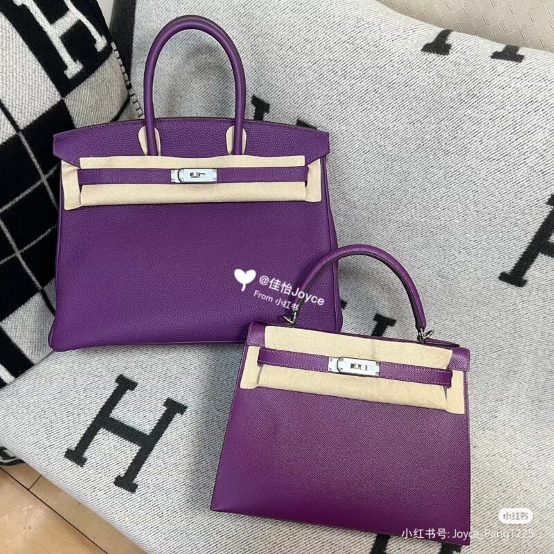 Hermes Bags in Anemone Togo & Epsom