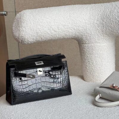 Kelly Pochette Shiny Crocodile