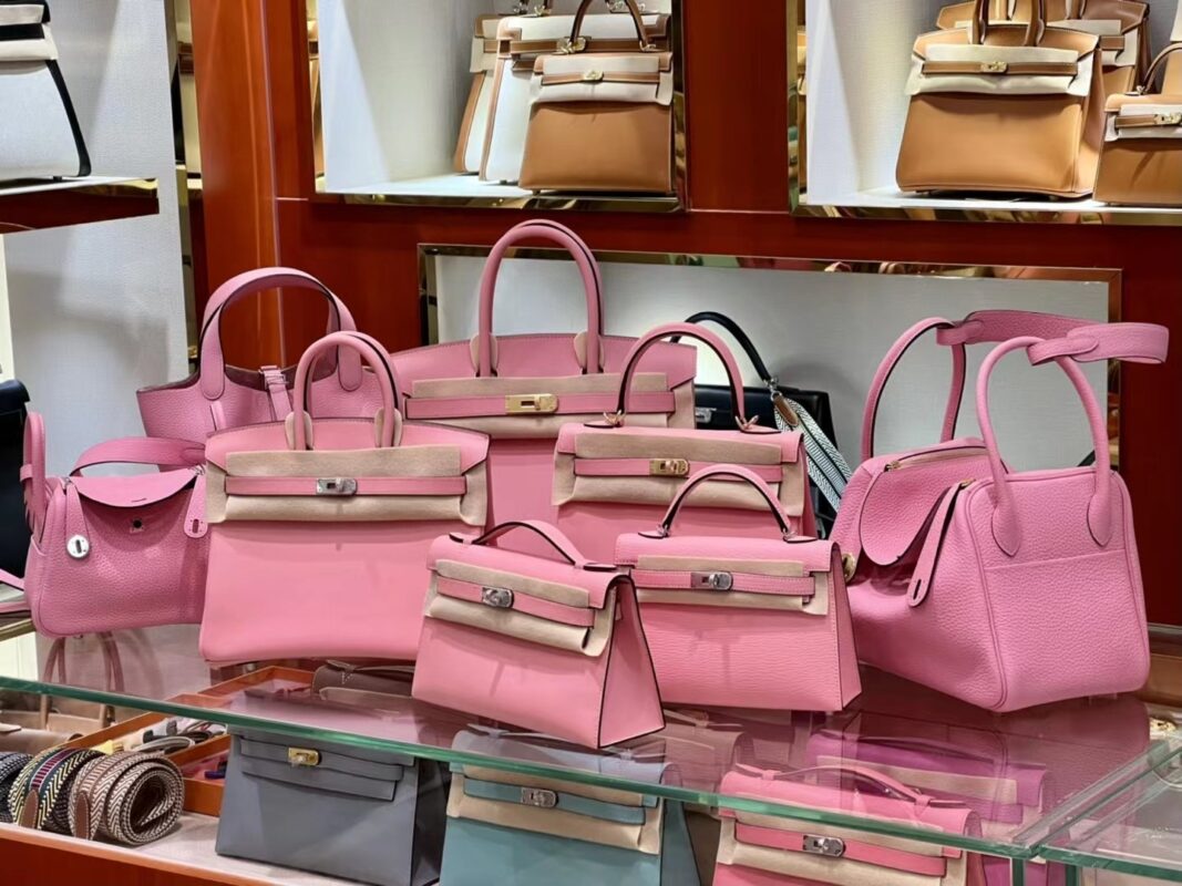 Hermes Bags Collection in Rose Sakura