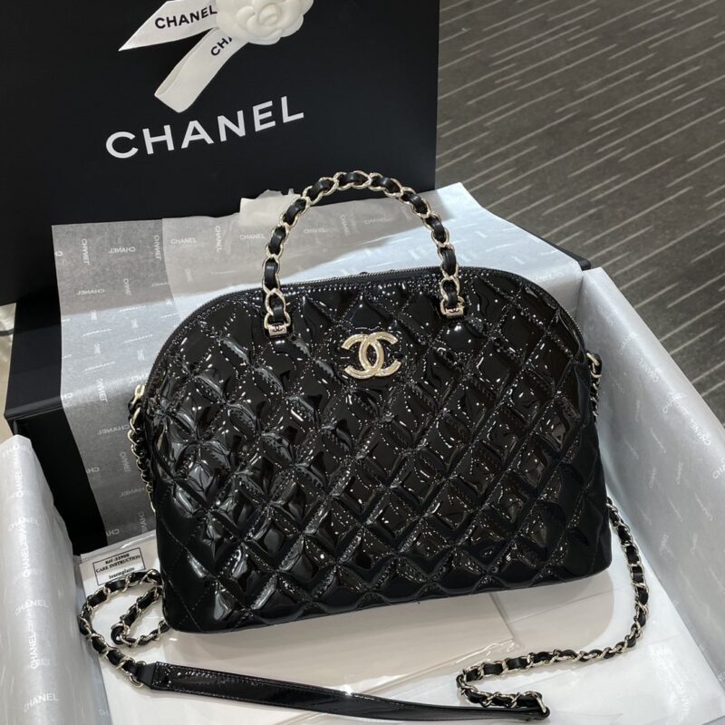 Chanel Patent Leather Shell Bag